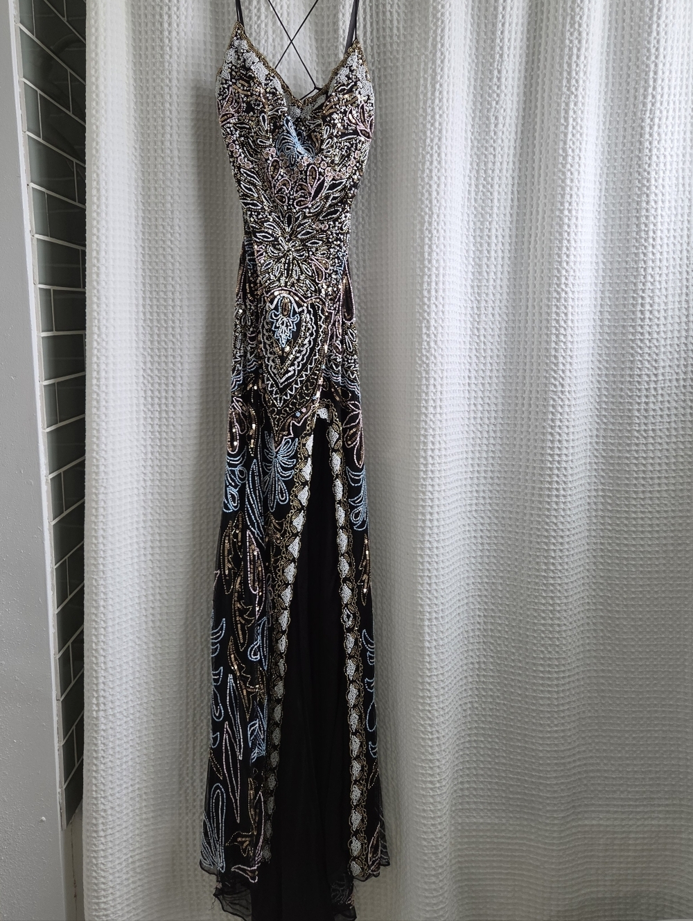 Primavera Couture 4156 - Mosaic Motif Prom Dress